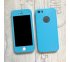 360° kryt silikónový iPhone 5/5S/SE - modrý (Sky blue)